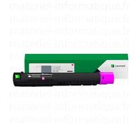 Cartouche originale de toner magenta 5000 pages Lexmark pour CX930 et CX931 - 85D00M0