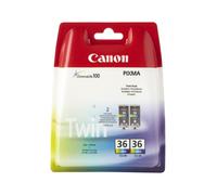 Canon Pack de 2 cartouches d'encre couleur CLI-36 C/M/Y