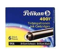 Cartouche pelikan courte standard noir étui 6 unités