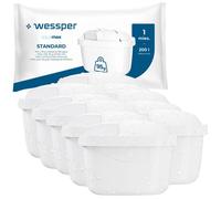 Cartouche pour carafe filtrante Wessper AQUAMAX - Compatible Brita Maxtra+ - Lot de 10