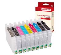 Cartouche pour EPSON T0591 T0592 T0593 T0594 T0595 T0596 T0597 T0598 T0599 Orchidée Multipack Compatible pour EPSON x 9 C13T05914010 C13T05924010 C13T05934010 C13T05944010 C13T05954010 C13T05964010 C1