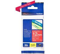 Cartouche pour étiqueteuse - Brother - TZe-435 - Laminé - Fond rouge écriture bl