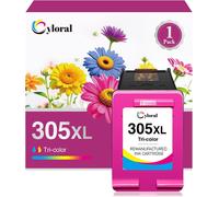 Cartouche Pour Hp 305 Xl Deskjet 2800E 2820E 4220E 2810E 2821E 2822E 2823E 4222E 4210E 4230E 2700E 2720 2721 Envy 6420E 6020E 6022 6030 6430 6432E Cartouche Encre Pour Hp 305 Xl 305Xl Couleur