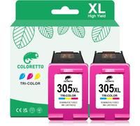 Cartouche Pour Hp 305 Xl Deskjet 2800E Series 2820E 4220E 2810E 2700E 2720E 2821E 2822E 2823E 4222E 4130E 4122E Envy 6032E 6420E 6020E 6432E Cartouche D'Encre Hp 305 Couleur Encre Pour Hp 305 305Xl