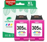Cartouche Pour Hp 305 Xl Deskjet 2800E Series 2820E 4220E 2810E 2700E 2720E 2821E 2822E 2823E 4222E 4130E 4122E Envy 6032E 6420E 6020E 6432E Cartouche D'Encre Hp 305 Couleur Encre Pour Hp 305 305Xl
