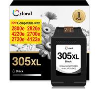 Cartouche Pour Hp 305 Xl Envy 6032E 6022E 6000 6020E 6420E 6430E 6010E 6030E 6400 6475 6450E 6455E 6475E 6400E 6422E 6420E 6432E 6452E 6430E 305Xl Cartouche Encre Pour Hp 305 Xl Noir 305Xl