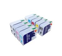 Cartouche Rechargeable T5801 T5809, Compatible avec Epson Imprimante | Impression photo, sortie couleur professionnelle, capteur de puce, recharge facile(3800)