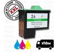 Cartouche Remanufacturée LEXMARK n° 26 / 27 couleur 12ml Couleur G