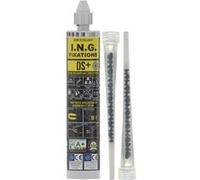 Cartouche résine scellement méthacrylate DS+ ING FIXATIONS - 300 ml - Gris - A050145