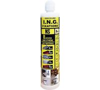 Cartouche scellement chimique NS sans styrène - béton et maçonneries - 300ml beige ING