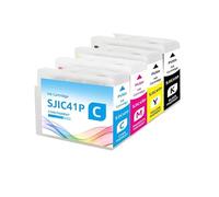 Cartouche SJIC42P/SJIC41P 80ML, Compatible for Epson, C4000 | Utilisation CW-C4000e/C4000, capacité 80 ml, versions EU/NA, remplacement facile(NA. SJIC41P-4color)