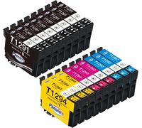 Cartouche T1295 Multipack Pomme pour Epson T1291 T1292 T1293 T1294 Encre Compatible pour Epson Stylus SX525WD SX535WD SX425W SX230W SX235W Stylus Office BX635FWD BX305FW Workforce WF-3520