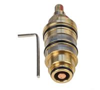 Cartouche thermostatique en laiton, vanne de régulation de la température pour robinet de douche avec arrêt de sécurité à 38 °C, plage de réglage 20-50 °C, composants de précision en cuivre durable