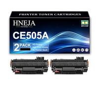 Cartouche Toner 05A, Cartouches Toner Compatibles CE505A pour HP P2035 P2035n P2055dn P2055d P2055x P2050 Imprimantes,Black-2 Pack