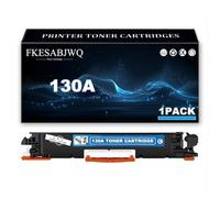 Cartouche Toner 130A pour HP M176n M177fw Imprimantes | Cartouches Toner Haute Capacité CF350A CF351A CF353A CF352A,Cyan-1 Pack