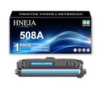 Cartouche Toner 508A, Cartouches Toner Compatibles CF360A CF361A CF363A CF362A pour HP M552dn M553n M553X M553dn M577dn M577f M577z Imprimantes,Cyan-1 Pack