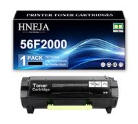 Cartouche Toner 56F2000, Cartouches Toner Haut Rendement Compatibles 56F2H00 56F2X00 56F2U00 pour Lexmark MS321DN MS421DN MS421DW MS521DN MS621DN MS622DE MX321ADN Imprimante,Black-6000 Pages
