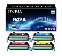 Cartouche Toner 642A, Cartouches Toner Compatibles CB400A CB401A CB403A CB402A pour HP CP4005 CP4005n CP4005dn Imprimantes,4 Colors-1 Pack