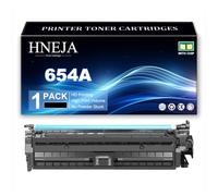 Cartouche Toner 654A pour HP M651n M651dn M651xh Imprimante | Haute Capacité CF330A CF331A CF333A CF332A Cartouches Toner Remplacement,Black-1 Pack