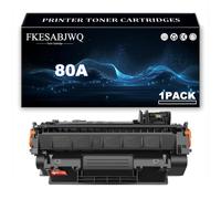Cartouche Toner 80A pour HP M401a M401d M401n M401dn M401dw Imprimante | Cartouches Toner Noir 80A / CF280A, Compatibles M425dn M425dw,Black-1 Pack