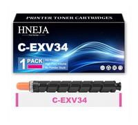 Cartouche Toner C-EXV34, Compatible Cartouches Toner 3782B002AA 3783B002AA 3784B002AA 3785B002AA pour Canon ImageRUNNER Advance C2020 C2025 C2030 C2220 C2225 C2230 Imprimantes,Magenta-1 Pack