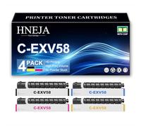 Cartouche Toner C-EXV58, Cartouches Toner Compatibles 3763C002 3764C002 3765C002 3766C002 pour Canon IR-ADV DX C5870 C5860 C5850 C5840 Imprimantes,4 Colors-1 Pack