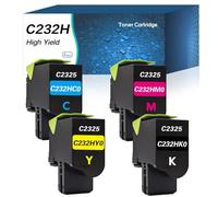 Cartouche Toner C232H pour Lexmark C2325 C2425(Lot de 4)
