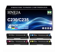 Cartouche Toner C235, Cartouches Toner Compatibles 006R04391 006R04392 006R04393 006R04394 pour Xerox C230 C235 Imprimante,4 Colors-1 Pack