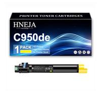 Cartouche Toner C950de, Cartouches Toner Compatibles C950X2KG C950X2CG C950X2MG C950X2YG pour Lexmark C950de C950dte Imprimante,Yellow-1 Pack