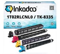 Inkadoo Toner Compatible pour 1T02RL0NL0 / TK8335 Contient 4 Cartouches de Toner Multipack CS 3252 ci- TASKalfa 3252 ci TASKalfa 3253 ci - Environ 70 000 Pages - Cartouches de Toner