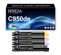 Cartouche Toner Compatible pour Lexmark C950de C950dte Imprimante, Cartouches Toner Remplacement Haut Rendement C950X2KG C950X2CG C950X2MG C950X2YG,4 Colors-1 Pack
