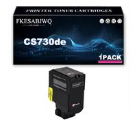Cartouche Toner Compatible pour Lexmark CX730de CX735adse CS730de CS735de | Haute Capacité 71C2HK0 71C2HC0 71C2HM0 71C2HY0 Cartouches Toner Remplacement,Magenta-1 Pack