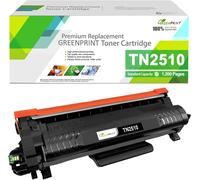 Cartouche Toner Compatible TN-2510 TN2510 Capacité Standard 1200 Pages Noir pour Brother MFC-L2800DW L2827DWXL L2835DW L2860DWE HL-L2400DW L2445DW L2447DW DCP-L2660DW L2620DW L2627DWXL L2665DW