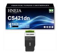 Cartouche Toner CS421dn, Cartouches Toner Compatibles 78C20K0 78C20C0 78C20M0 78C20Y0 pour Lexmark CS421dn CS521dn CS622de CX421adn CX522ade CX622ade CX625adhe Imprimantes,Black-1 Pack