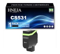 Cartouche Toner CS531, Cartouches Toner Compatibles 75M20K0 75M20C0 75M20M0 75M20Y0 pour Lexmark CS531 CS531dw CX532 CX532adwe CS632 CS632dwe CX635 CX635adwe Imprimantes,Black-1 Pack