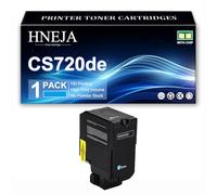 Cartouche Toner CS720de, Cartouches Toner Compatibles 74C2SK0 74C2SC0 74C2SY0 74C2SM0 pour Lexmark CS725de CS725dte CS720de CS720dte Imprimante,Cyan-1 Pack