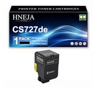 Cartouche Toner CS727de, Cartouches Toner Compatibles 75B20K0 75B20C0 75B20M0 75B20Y0 pour Lexmark CS727de CX727de CS728de Imprimante,Black-1 Pack