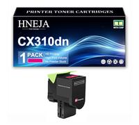 Cartouche Toner CX310dn, Compatible Cartouches Toner 80C2SK0 80C2SC0 80C2SM0 80C2SY0 pour Lexmark CX510de CX510dhe CX410e CX410de CX410dte CX310n CX310dn Imprimantes,Magenta-1 Pack