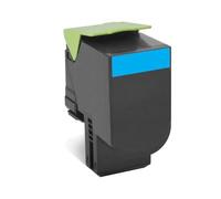 Cartouche Toner Cyan Lexmark 80C2XCE Original - Rendement 4000 pages - Compatible CX510de/dhe/dthe - Technologie Laser - Durée de vie 2 ans