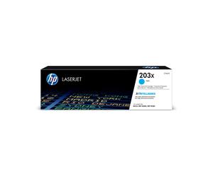 Cartouche Toner LaserJet HP 203X Cyan CF541X, 2500 pages, Original, pour HP Color LaserJet Pro, 363x96x111mm, 15-30°C, Japon