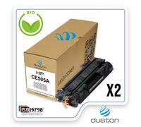 Cartouche Toner Noir pour HP Laserjet P2030 2035 2035n - 2x CE505A 05A