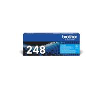 Cartouche Toner Original Brother TN-248C Cyan, Rendement 1000 pages, Compatible MFC-L3760CDW, HL-L8230CDW, Dimensions 110x155x389mm, Poids 354g