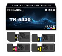 Cartouche Toner TK-5430, Cartouches Toner TK-5430K TK-5430C TK-5430M TK-5430Y pour Kyocera ECOSYS MA2100cx MA2100cfx MA2100cwfx PA2100cwx PA2100cx Imprimantes,4 Colors-1 Pack