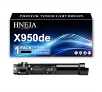Cartouche Toner X950de, Cartouches Toner Compatibles X950X2KG X950X2CG X950X2MG X950X2YG pour Lexmark X950de X950dhe X950dte X952de X952dte X954de X954dhe Imprimantes,Black-1 Pack