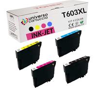 Cartouches 603XL T603xl compatibles avec Epson XP-2100 XP-2150 XP-3100 XP-3105 XP-4100 XP-4150 Workforce WF-2810 WF-2820 WF-2840