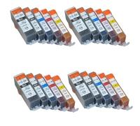 Cartouches à Encre compatibles PGI5 CLI8 Compatible avec Les imprimantes Fonctionne avec IP4200 IP4300 IP4500 MP500 IP5200 MP530 MP600 MP610 MP800(4 Set)