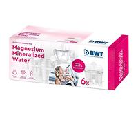 Cartouches BWT MAGNESIUM Mineralized Water - 6 unités | Compatibles carafes filtrantes | Réduction chlore, calcaire, plomb, cuivre | Pour une eau à partir de 26,7 °f | Goût pur et hydratation saine