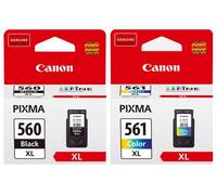 Cartouches Canon d’origine PG-560 XL + CL-561 XL Set