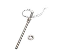 Cartouches chauffantes, Cartouche chauffante cylindrique, 10mm de diamètre, 140~180mm, DN10/16mm, 110V/220V/380V, 350W, 201SUS, élément chauffant avec écrou(Silver,380V-350W 10X170MM(DXL))