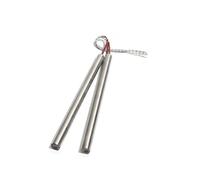 Cartouches chauffantes, Élément de résistance chauffante électrique tubulaire 316SUS, 25mm, 380~500mm, 3850W/4050W/4250W/4600W/5100W, 2 pièces(110v,4600W 25x450mm(DxL))